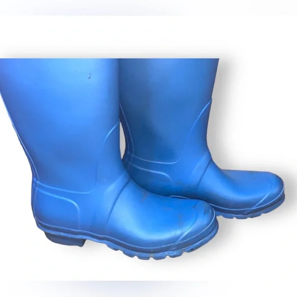 HUNTER blue tall rain boots - Picture 4 of 8